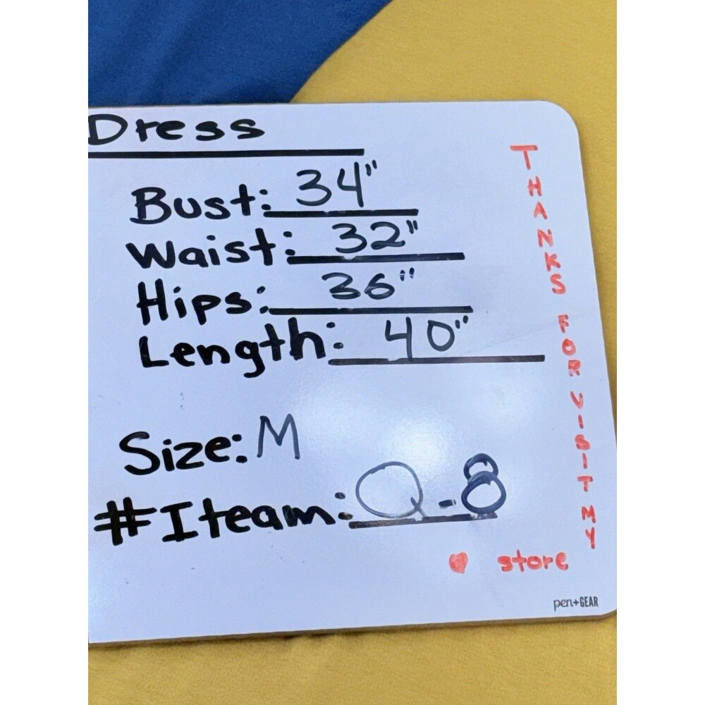 LuLaRoe Julia M Dress Bodycon Mustard Color Blue Stretch Knee Length Comfy Soft - Picture 6 of 13